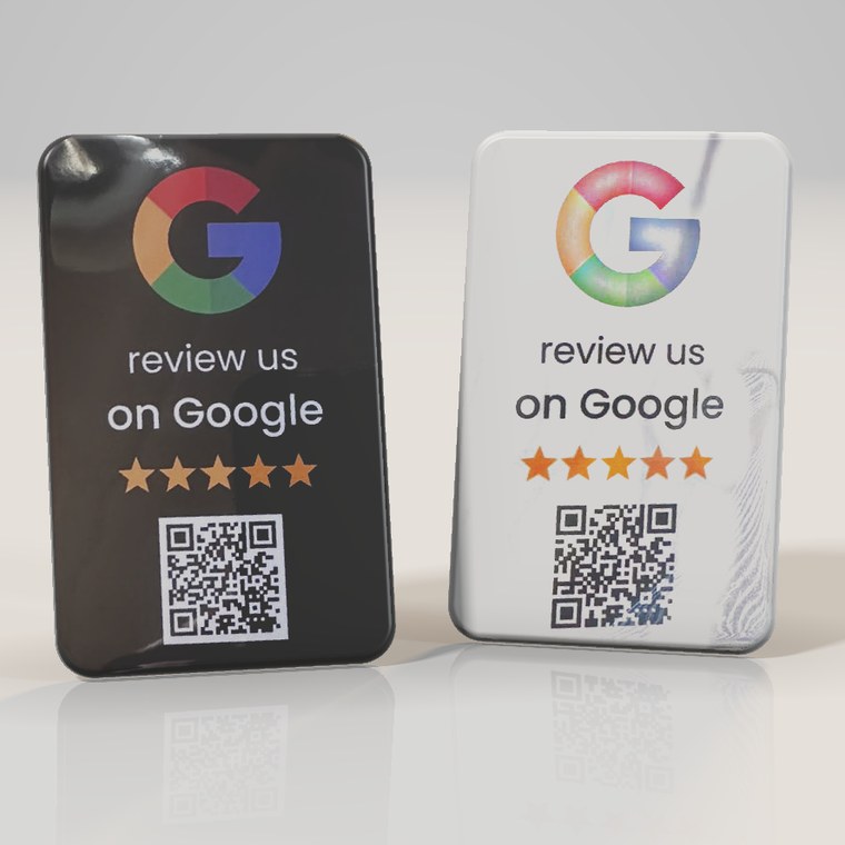 NFC card with QR code