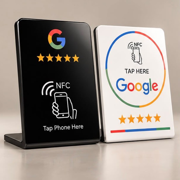 NFC stand, no QR code